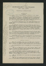 Arrêté préfectoral prescrivant des travaux (4 décembre 1911)