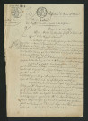 Arrêté préfectoral d'autorisation de travaux (11 mai 1827)