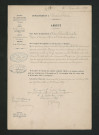 Arrêté préfectoral valant règlement d'eau (26 décembre 1889)