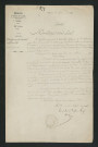 Autorisation d'exhaussement du plan de pente du radier de l'acqueduc (30 août 1854)
