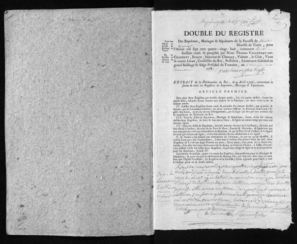 Baptêmes, mariages, sépultures, 1788