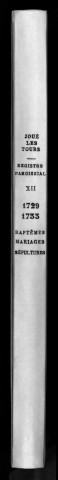 Collection communale. Baptêmes, mariages, sépultures, 1730