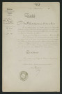 Demande d'installation d'un grillage en tête du vannage de décharge. Arrêté de rejet (15 novembre 1853)
