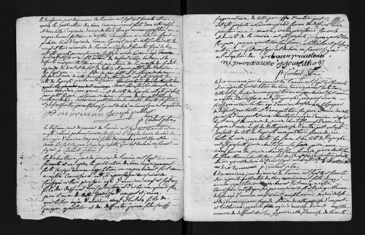 Collection du greffe. Baptêmes, mariages, sépultures, 1761