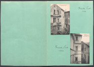 Façade sud de l'hôtel Ronsard cour d'entrée 1920 ; façade sud de l'hôtel Ronsard cour d'entrée 1929.