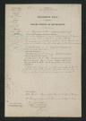 Procès-verbal de récolement (22 octobre 1869)