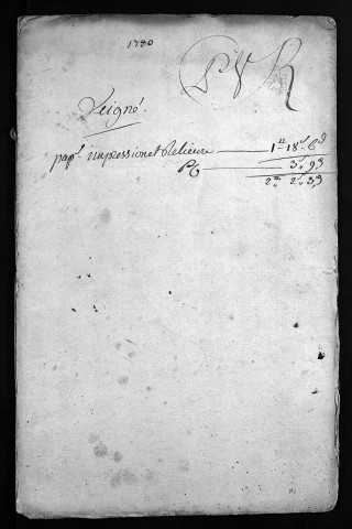 Collection du greffe. Baptêmes, mariages, sépultures, 1780