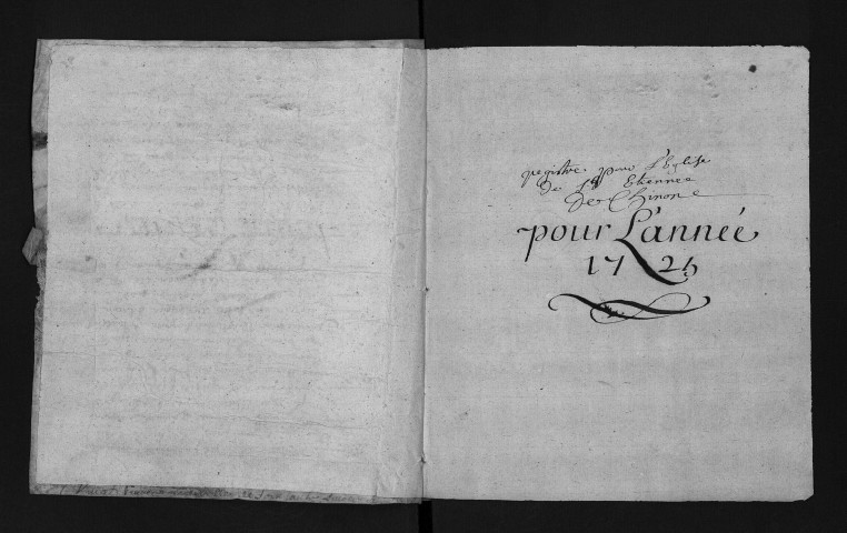 Collection du greffe. Baptêmes, mariages, sépultures, 1725-1726