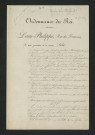 Ordonnance royale valant règlement d'eau (28 novembre 1837)