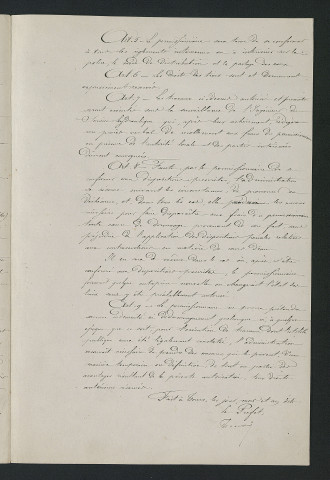 Réhaussement du niveau légal pour l'irrigation des prairies. Autorisation (16 avril 1860)