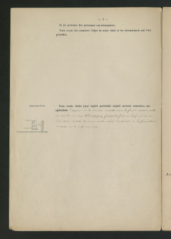 Procès-verbal de visite (30 avril 1902)