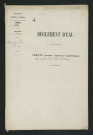 Arrêté portant règlement hydraulique du moulin du Petit Paulmy (4 janvier 1862)
