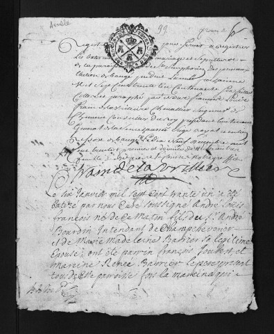 Collection du greffe. Baptêmes, mariages, sépultures, 1731 - Les années 1709-1730 sont lacunaires dans cette collection