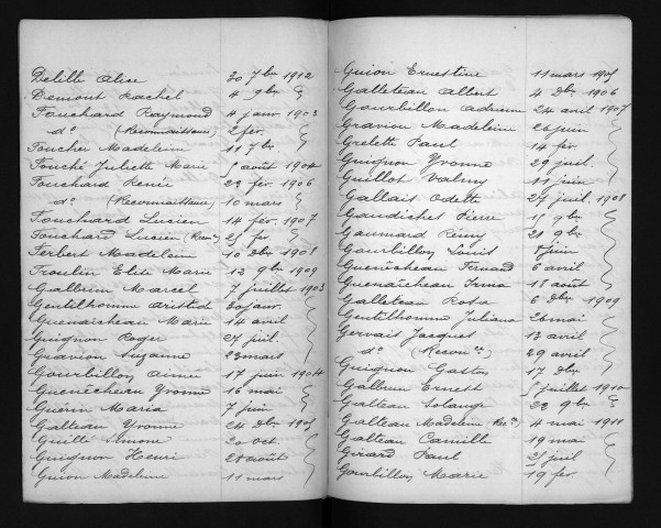 Naissances, mariages, décès