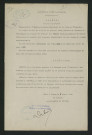 Arrêté préfectoral prolongeant le délais accordé pour travaux (6 avril 1901)