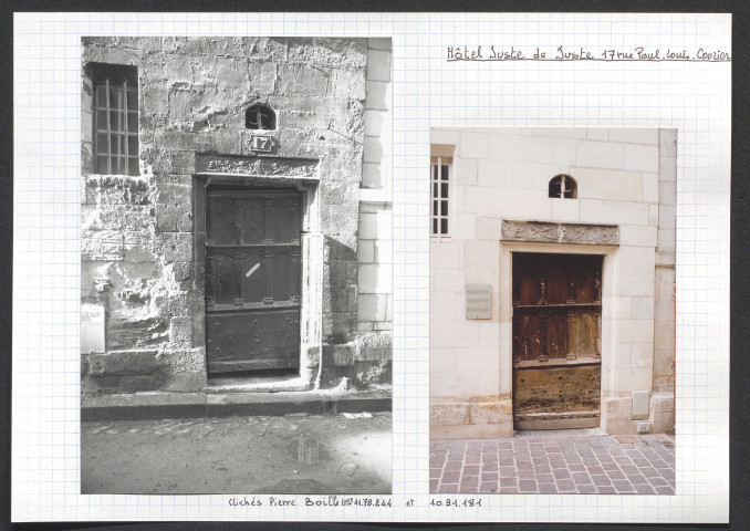 Hôtel de Juste 17 rue Paul-Louis Courier.