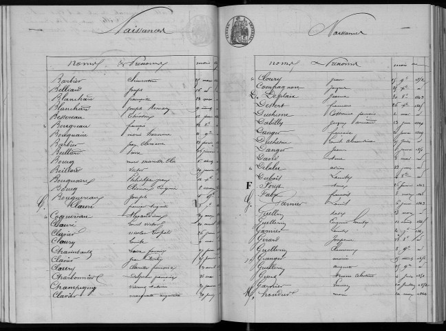 Naissances, mariages, décès