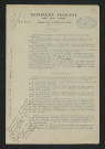 Mise en demeure du propriétaire de rétablir les lieux conformément au règlement (23 février 1911)
