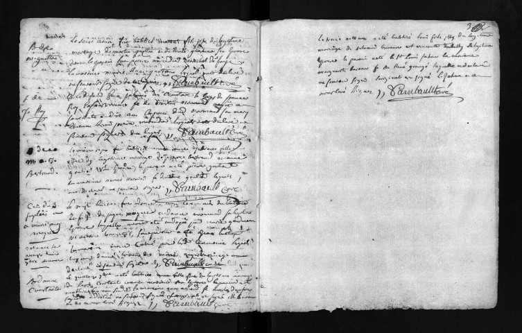 Baptêmes, mariages, sépultures, 1759 - Le livret se termine au mois d'octobre