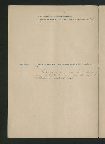 Procès-verbal de visite (27 décembre 1890)