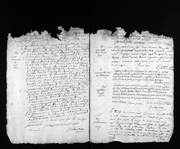 Collection du greffe. Baptêmes, mariages, sépultures, 1770