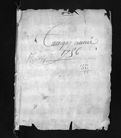 Baptêmes, mariages, sépultures, 1756-1757