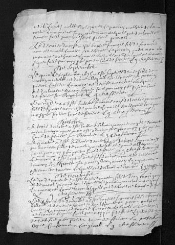 Collection du greffe. Baptêmes, mariages, sépultures, 1675-1676