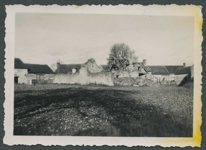 Saint-Épain (Indre-et-Loire). Ruines du château de Montgoger.