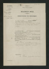 Procès-verbal de récolement (26 avril 1860)