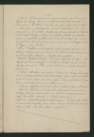 Règlement des usines du sieur Conty. Arrêté préfectoral (14 septembre 1891)