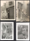 23 et 25 rue Briçonnet, vue prise du sommet de la maison de Tristan avant restauration ; 21 rue Briçonnet hôtel de Choiseul, vue prise de la tour de la maison de Tristan.