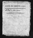 Baptêmes, mariages, sépultures, 1792