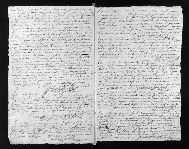 Collection du greffe. Baptêmes, mariages, sépultures, 1766