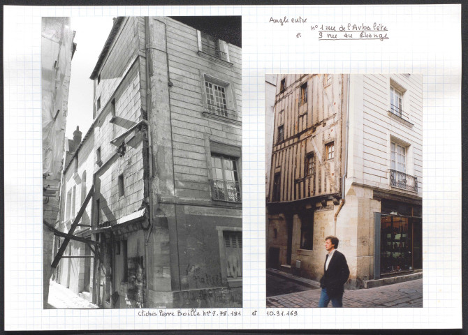 Angle du 1 rue de l'Arbalète et du 9 rue du Change.