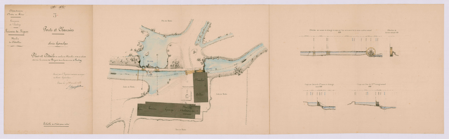 Plan et détails (15 novembre 1854)