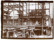 Paris. Construction de la gare d'Orsay (1898-1900) : Vue du chantier.
