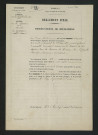 Procès-verbal de récolement (2 avril 1860)