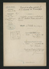 Plainte concernant le bief du moulin de Tauxigny : extrait du plan cadastral (25 septembre 1916)