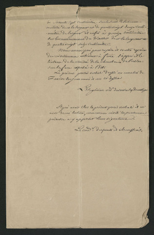 Procès-verbal de visite (30 avril 1850)