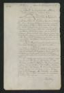 Arrêté préfectoral autorisant la construction d'un lavoir et l'aménagement du parapet de la levée pour accéder au lavoir (26 mars 1832)