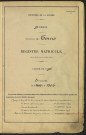 Classe 1895. Matricules n°1005-1506