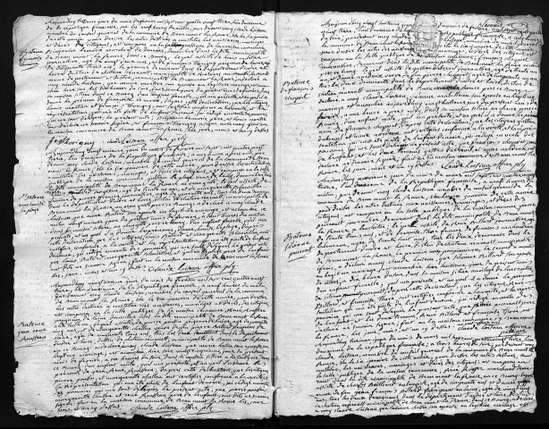 Naissances, mariages, décès, 1793-an X - Pour les mariages de l'an VII et de l'an VIII, se reporter à la municipalité de canton (Neuvy)