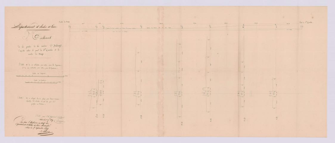 Plans et nivellements (1er septembre 1829)