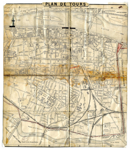 Plan de la ville de Tours.