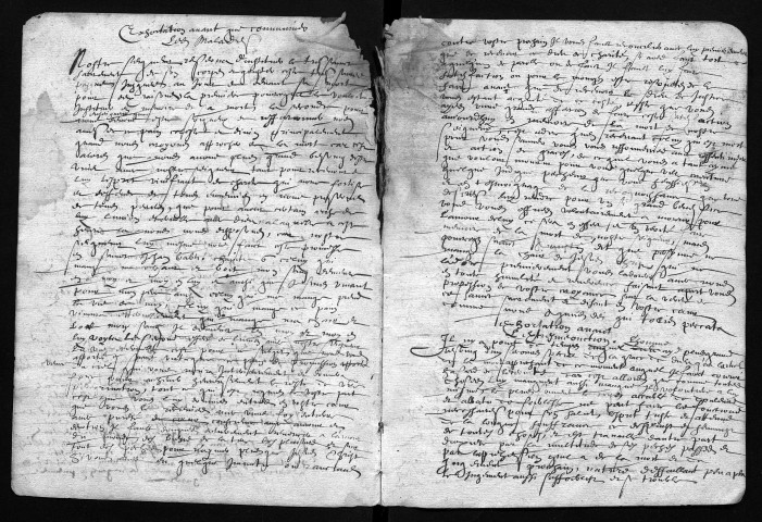 Collection communale. Baptêmes, 1646-1662 ; mariages, 1652-1661 (lac. 1654-1656) ; sépultures 1649-1662