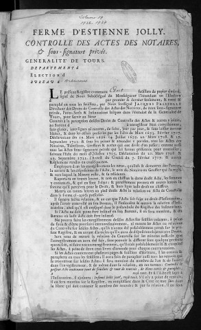 1736 (1er juillet)-1737 (22 août)