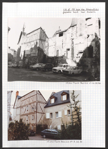 16 et 18 rue des Amandiers, façades sud rue Auber.