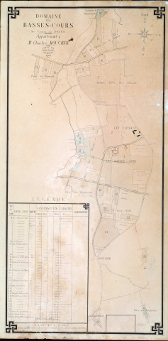 Plan de la propriété « Les Basses Cours », à Dolus-le-Sec.