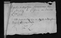 Collection communale. Baptêmes, 1619-1637 - L'année 1624 est lacunaire dans cette collection