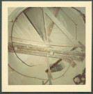 Château de Saché : étaiement d'un escalier intérieur à vis.